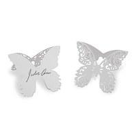 laser expressions butterfly folded place card white