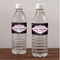 Las Vegas Water Bottle Label