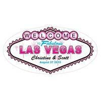 las vegas small pvc sticker