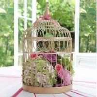 large gold wedding birdcage