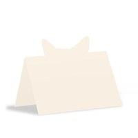 Laser Expressions Fox Ears Folded Place Card