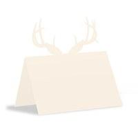 Laser Expressions Deer Antlers Folded Place Card