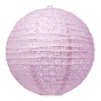 large eyelet paper lantern lavender