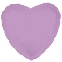 Lavender Metallic Heart Foil Balloon