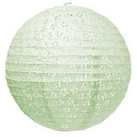 Large Eyelet Paper Lantern - Pale Green