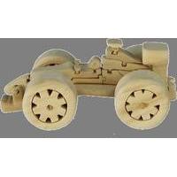 large formula one handcrafted wooden