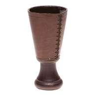 large leather goblet