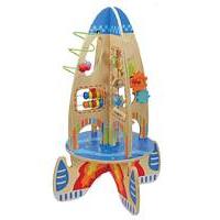 Large Multi Activity Wooden Space Rocket