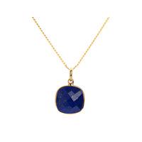 Lapis 18 Karat Gold Vermeil Pendant Necklace