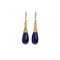 lapis lazuli 18 karat gold vermeil earrings