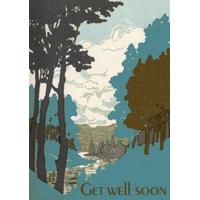 lake view | get well soon card