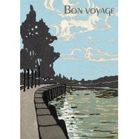 lake side bon voyage card