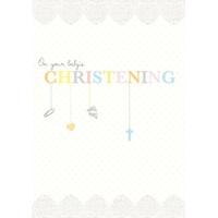 Lace | Christening Card | CM1052