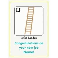 Ladder | Alphabet Card | AZ1012