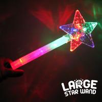 Large Flashing Star Wand
