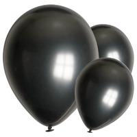 Latex Party Balloons Metallic Black
