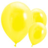 Latex Party Balloons Metallic Yellow