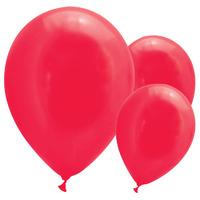 Latex Party Balloons Metallic Red