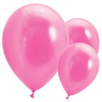 Latex Party Balloons Metallic Bright Pink