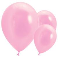 Latex Party Balloons Metallic Pale Pink
