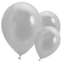 Latex Party Balloons Metallic Silver