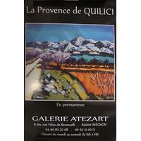 La Provence de Quilici - Galerie Atezart Original Exhibition Poster By Jean-Claude Quilici