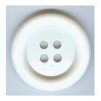 Large Round Plastic Clown Buttons White