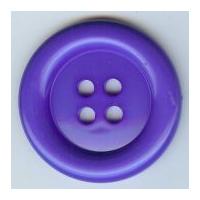 Large Round Plastic Clown Buttons Royal Blue