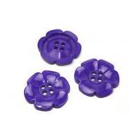 Large Daisy Plastic Flower Buttons 63mm Purple