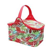 Large 26L basket style family cooler bag perfect for picnics camping and sporting events - Red