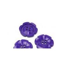 Large Daisy Plastic Flower Buttons 63mm Purple