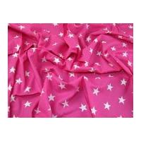 Large Star Print Cotton Dress Fabric Pink