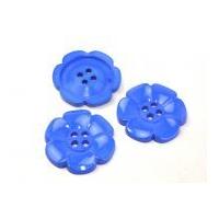 Large Daisy Plastic Flower Buttons 63mm Royal Blue