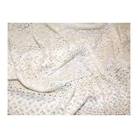 Latina Stripe Design Cotton Lace Dress Fabric Ivory