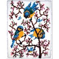 Latch Hook Kit - Springtime Bluebirds 207900