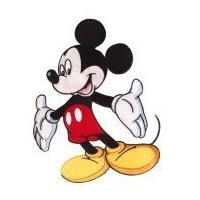 Large Disney Mickey Mouse Embroidered Iron On Motif