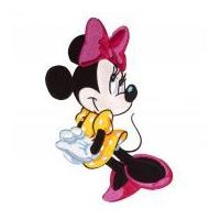 Large Disney Minnie Mouse Embroidered Iron On Motif