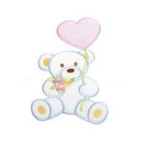 Large Iron On Baby Motif Bear with Balloon
