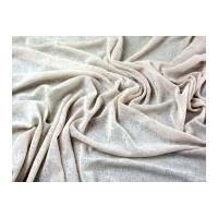 Lace Effect Stretch Jersey Dress Fabric Cream