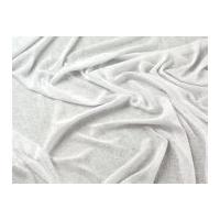 Lace Effect Stretch Jersey Dress Fabric White