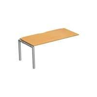 Laguna Single Add On Bench 1400mm White Frame Beech