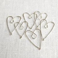 La Jewellery Recycled Silver Heart Page Savers