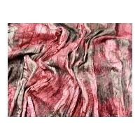 lace applique satin crinkle satin dress fabric rose pink