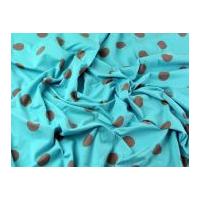 large spot polka dot print stretch cotton jersey knit dress fabric tau ...