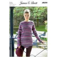 Ladies Sweater in James C. Brett Woodlander DK (JB259)