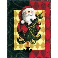 Latch Hook Kit 28X36-Santa & Tree 207895