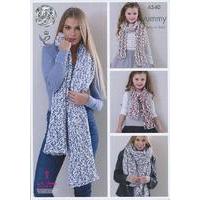 ladies shawls and girls scarves in king cole yummy 4540