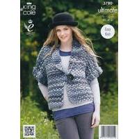ladys waistcoat and jacket in king cole ultimate 3780