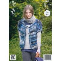 ladies cardigan and waistcoat in king cole ultimate 3782