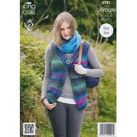 Ladys Waistcoat In King Cole Ultimate (3781)